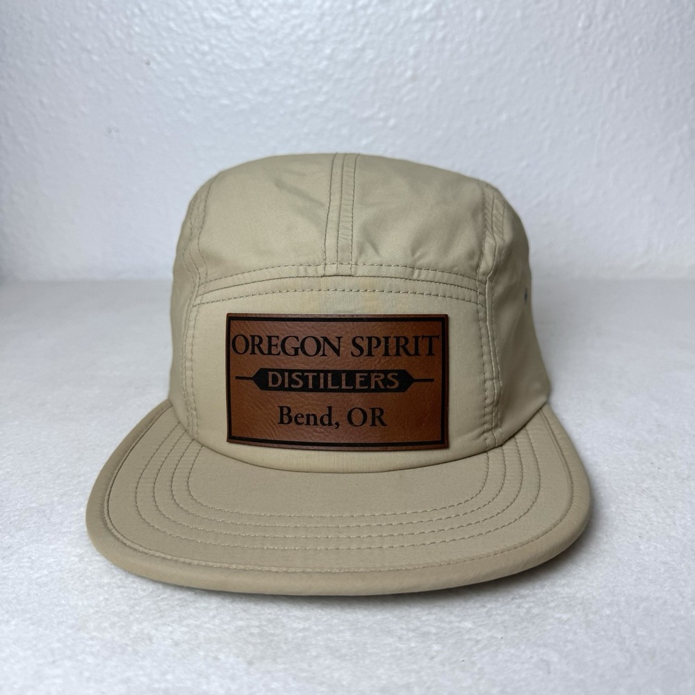 Oregon‎ Spirit Distillers Hat Bend Strapback 5 Panel Cap Beige Pacific Headwear